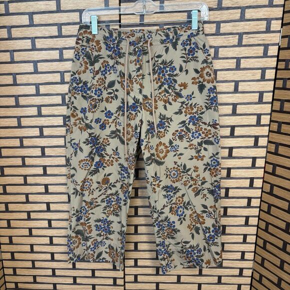 Lauren Ralph‎ Lauren Tan Floral Crops Size 6P - Picture 1 of 7